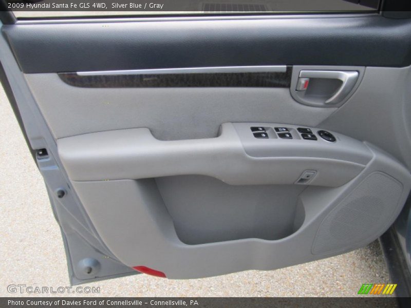 Silver Blue / Gray 2009 Hyundai Santa Fe GLS 4WD