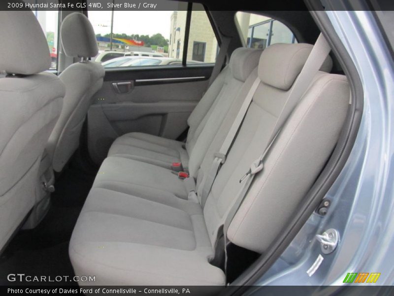 Silver Blue / Gray 2009 Hyundai Santa Fe GLS 4WD