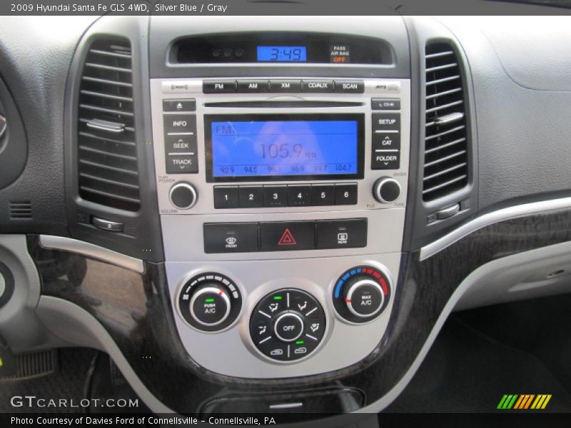 Silver Blue / Gray 2009 Hyundai Santa Fe GLS 4WD