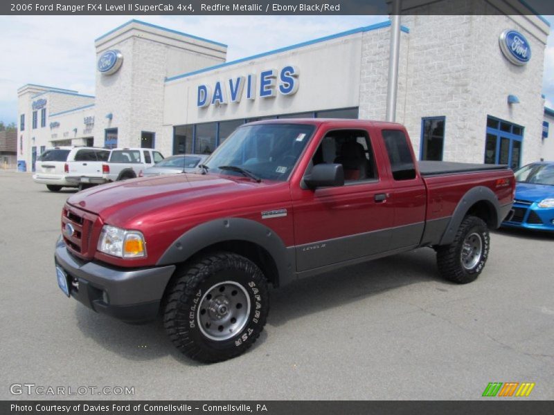 Redfire Metallic / Ebony Black/Red 2006 Ford Ranger FX4 Level II SuperCab 4x4