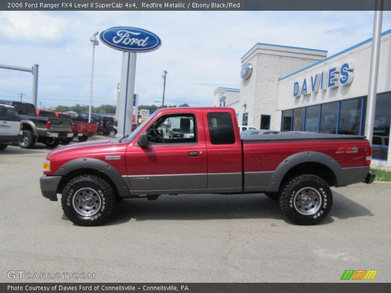 Redfire Metallic / Ebony Black/Red 2006 Ford Ranger FX4 Level II SuperCab 4x4
