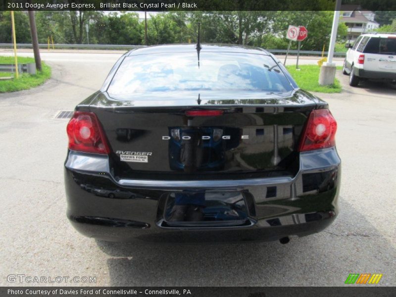 Brilliant Black Crystal Pearl / Black 2011 Dodge Avenger Express