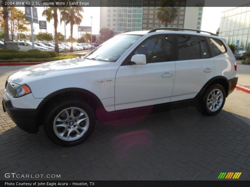 Alpine White / Sand Beige 2004 BMW X3 2.5i