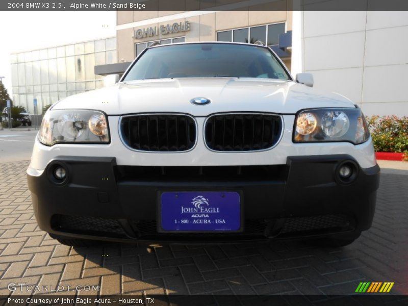 Alpine White / Sand Beige 2004 BMW X3 2.5i