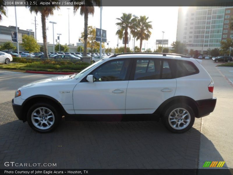 Alpine White / Sand Beige 2004 BMW X3 2.5i