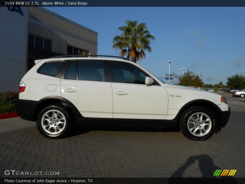 Alpine White / Sand Beige 2004 BMW X3 2.5i