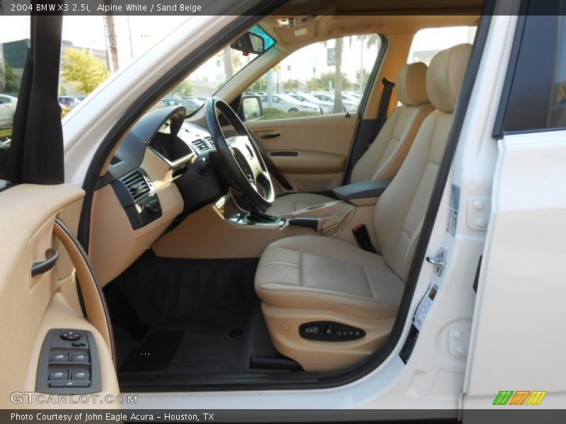 Alpine White / Sand Beige 2004 BMW X3 2.5i