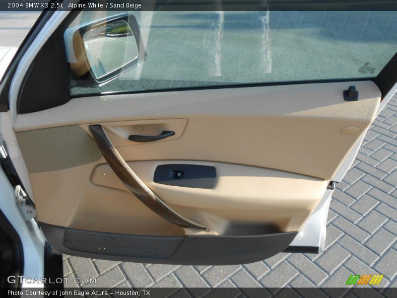 Alpine White / Sand Beige 2004 BMW X3 2.5i