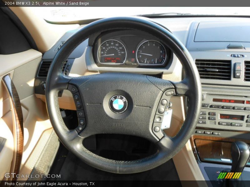 Alpine White / Sand Beige 2004 BMW X3 2.5i