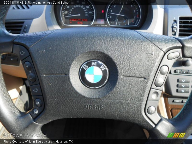 Alpine White / Sand Beige 2004 BMW X3 2.5i