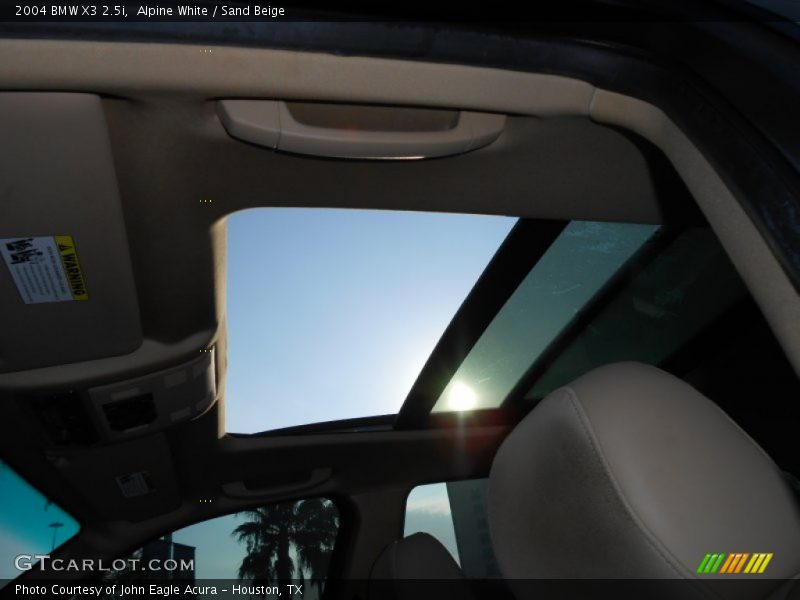 Alpine White / Sand Beige 2004 BMW X3 2.5i