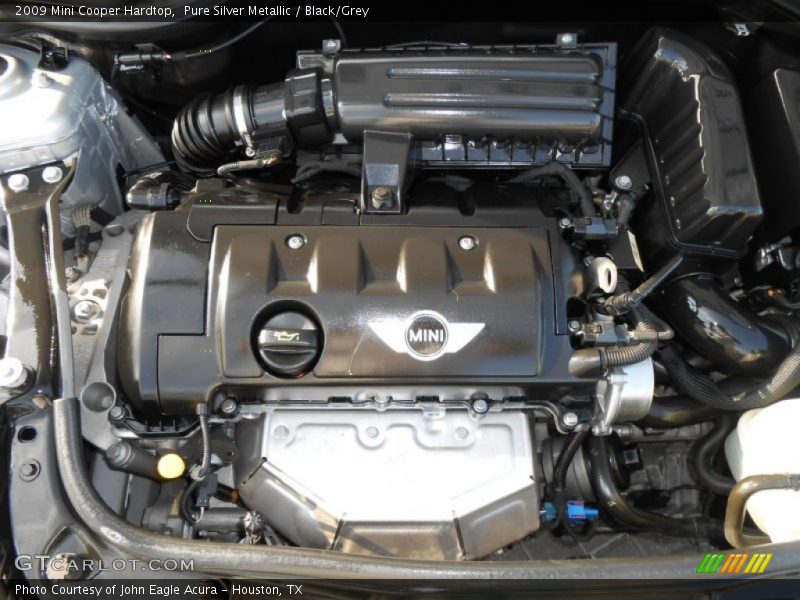Pure Silver Metallic / Black/Grey 2009 Mini Cooper Hardtop