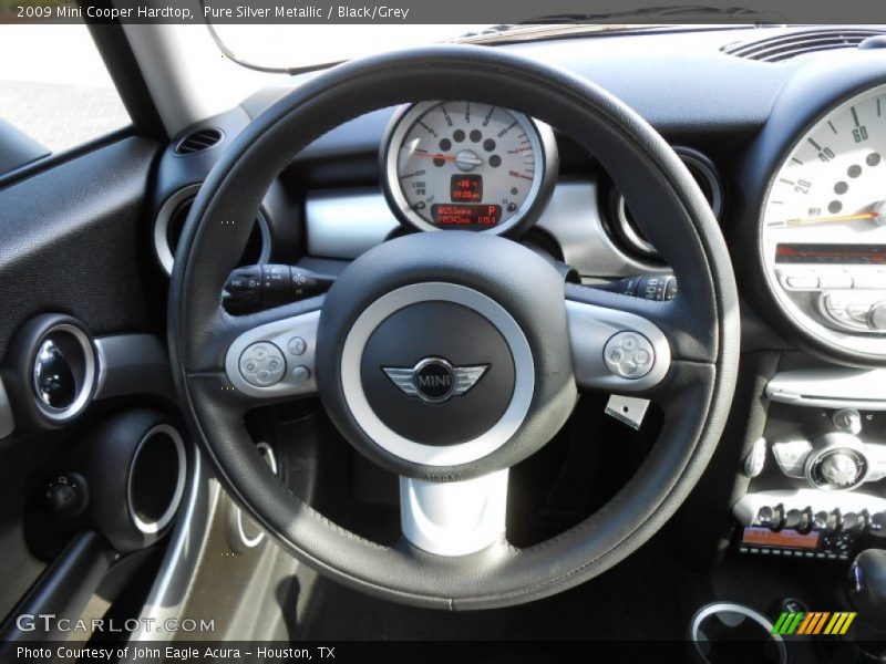 Pure Silver Metallic / Black/Grey 2009 Mini Cooper Hardtop