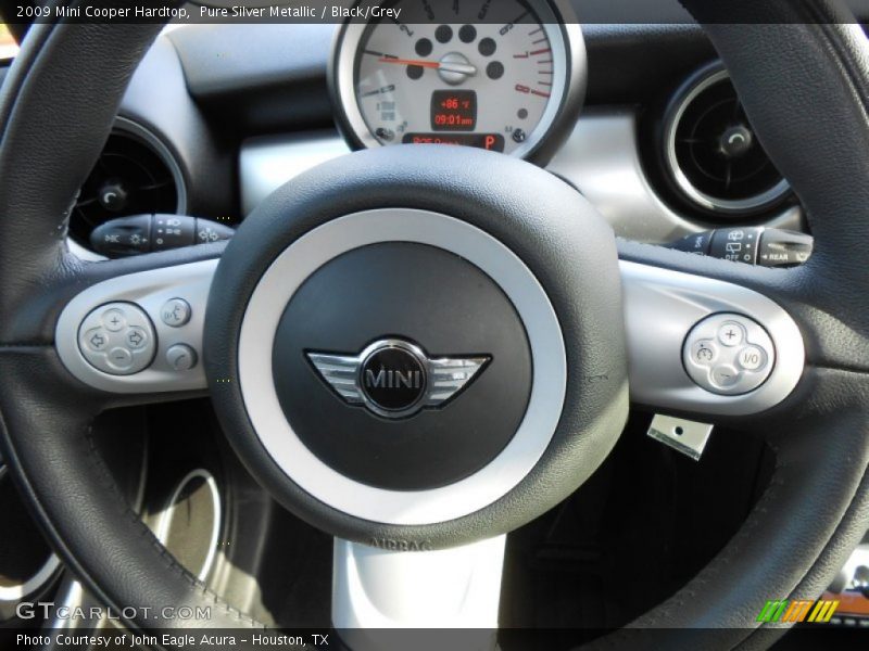 Pure Silver Metallic / Black/Grey 2009 Mini Cooper Hardtop