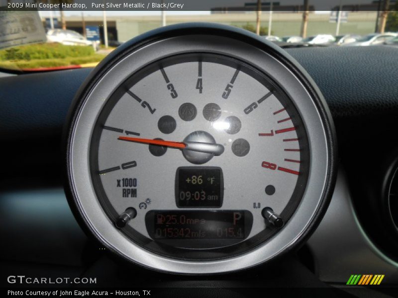 Pure Silver Metallic / Black/Grey 2009 Mini Cooper Hardtop