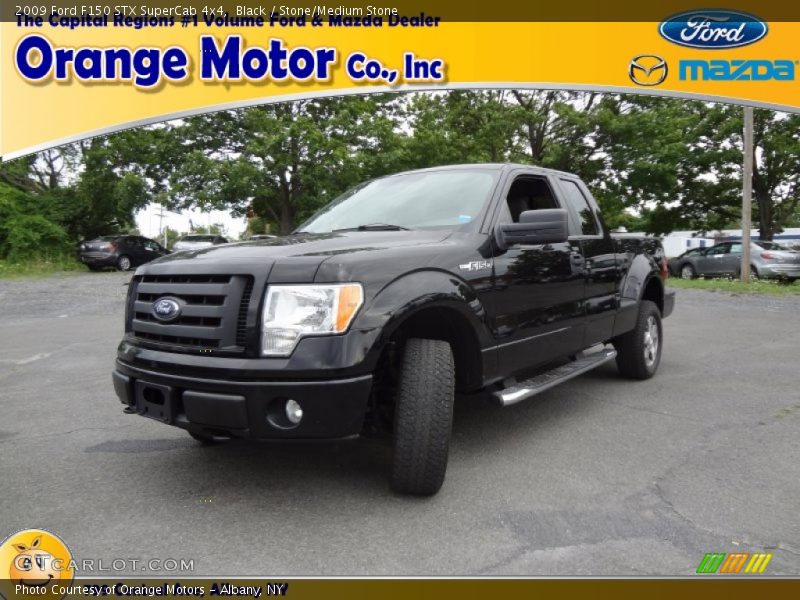 Black / Stone/Medium Stone 2009 Ford F150 STX SuperCab 4x4