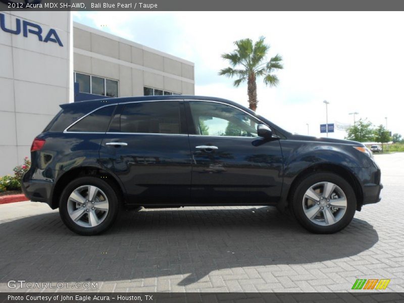 Bali Blue Pearl / Taupe 2012 Acura MDX SH-AWD