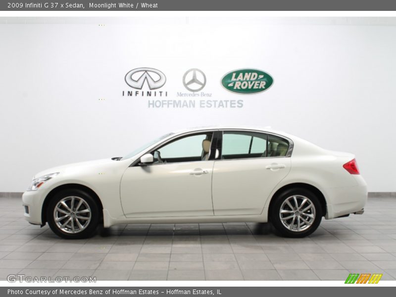 Moonlight White / Wheat 2009 Infiniti G 37 x Sedan