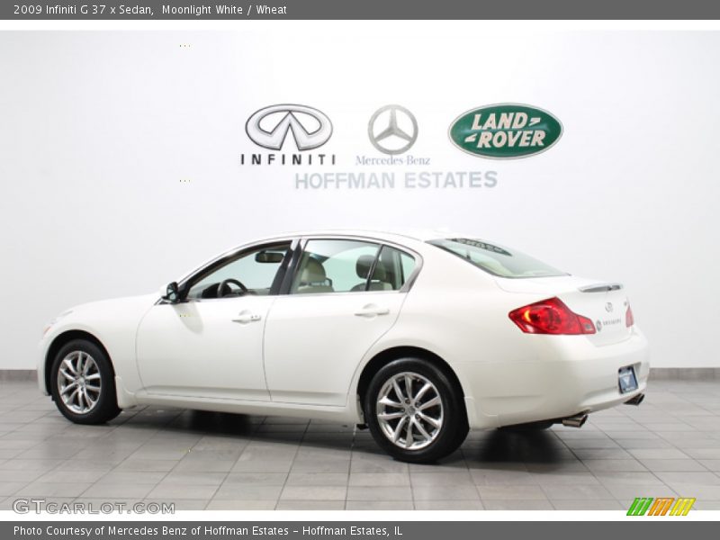Moonlight White / Wheat 2009 Infiniti G 37 x Sedan