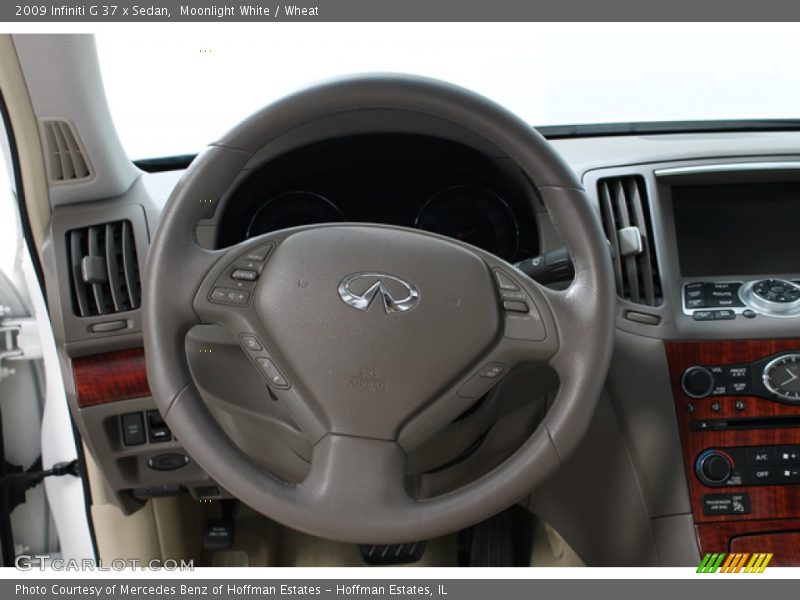 Moonlight White / Wheat 2009 Infiniti G 37 x Sedan