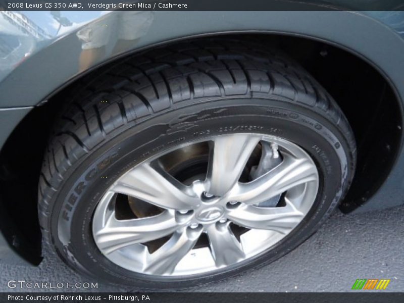 Verdegris Green Mica / Cashmere 2008 Lexus GS 350 AWD