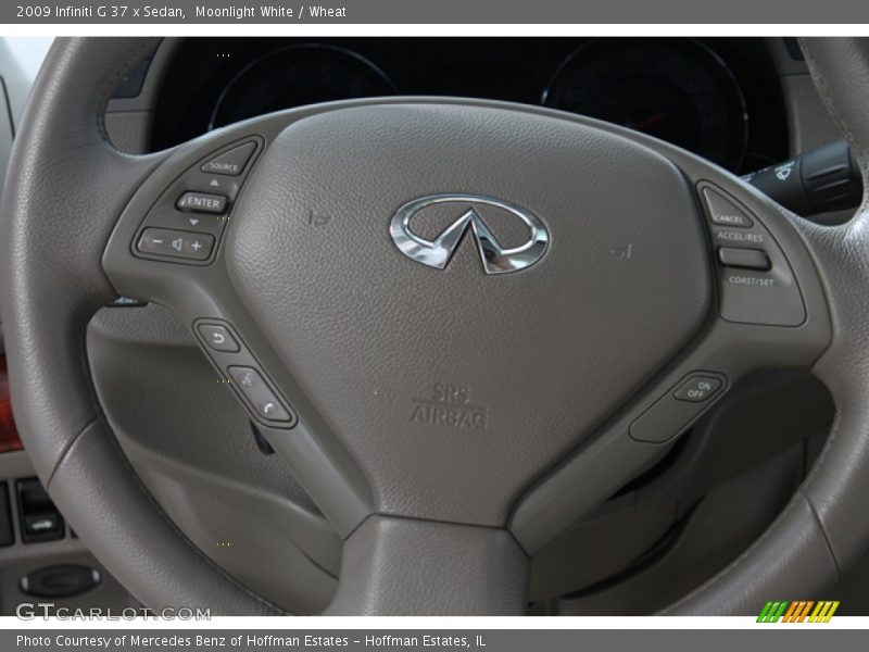 Moonlight White / Wheat 2009 Infiniti G 37 x Sedan