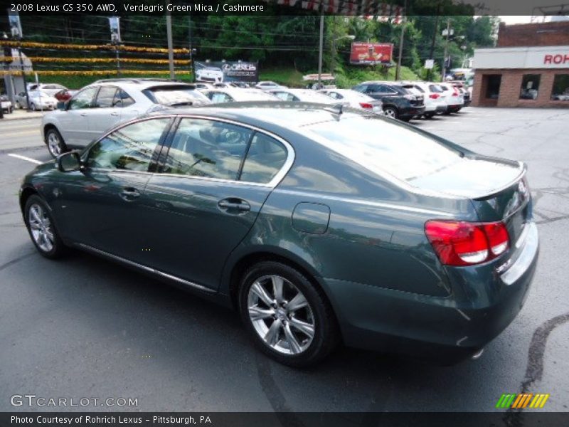 Verdegris Green Mica / Cashmere 2008 Lexus GS 350 AWD
