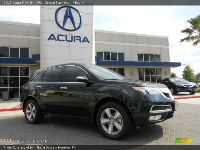 Crystal Black Pearl / Ebony 2012 Acura MDX SH-AWD