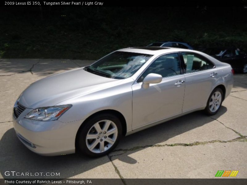 Tungsten Silver Pearl / Light Gray 2009 Lexus ES 350