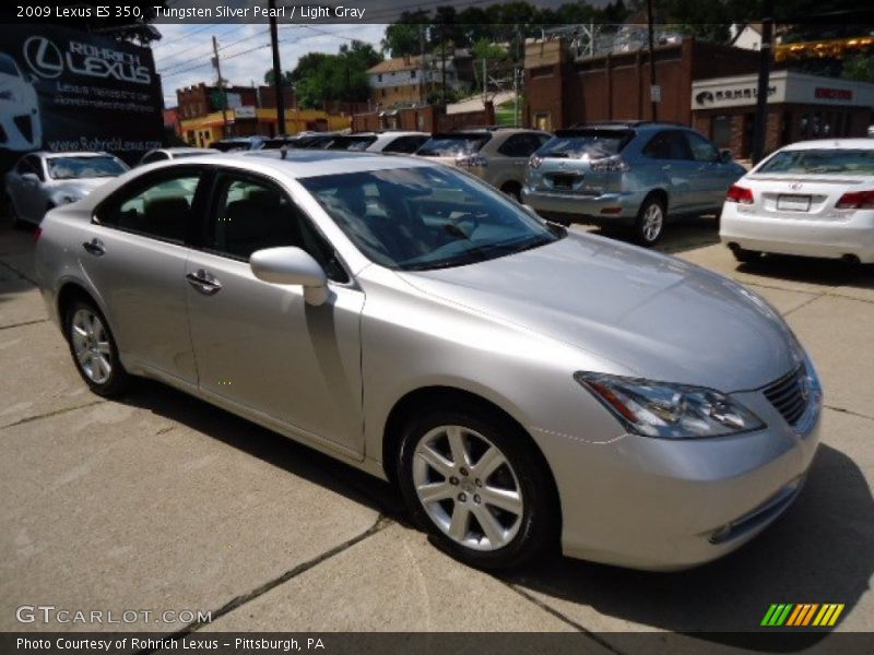 Tungsten Silver Pearl / Light Gray 2009 Lexus ES 350