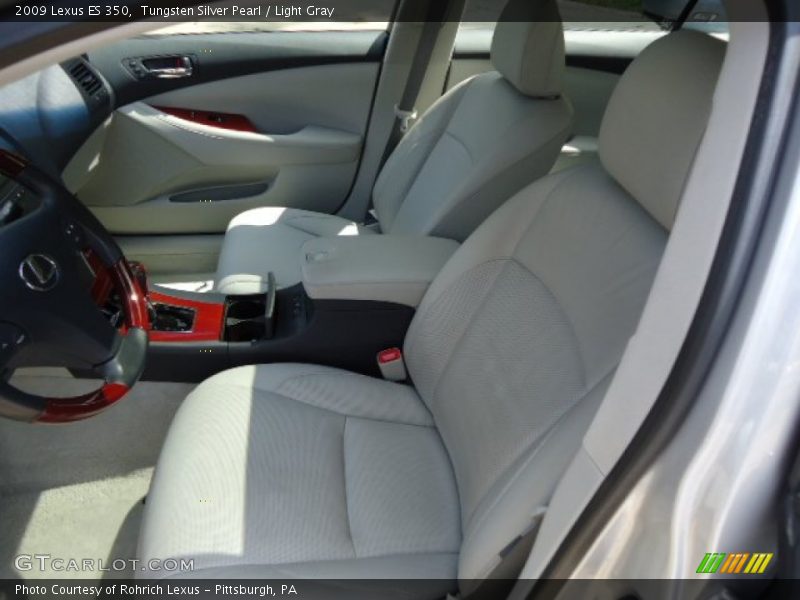 Tungsten Silver Pearl / Light Gray 2009 Lexus ES 350