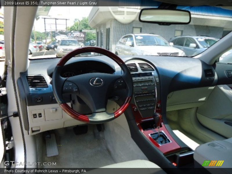 Tungsten Silver Pearl / Light Gray 2009 Lexus ES 350