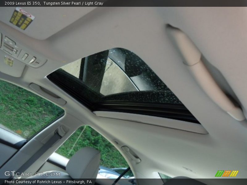 Tungsten Silver Pearl / Light Gray 2009 Lexus ES 350