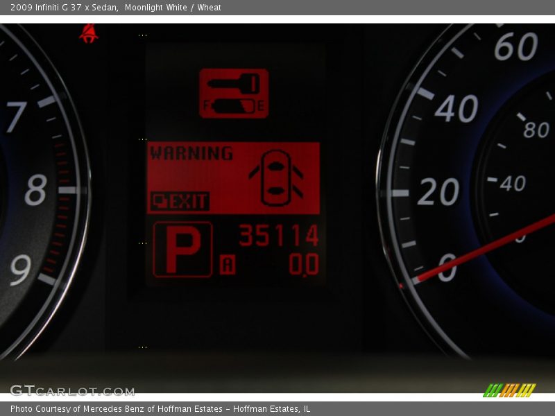 Moonlight White / Wheat 2009 Infiniti G 37 x Sedan