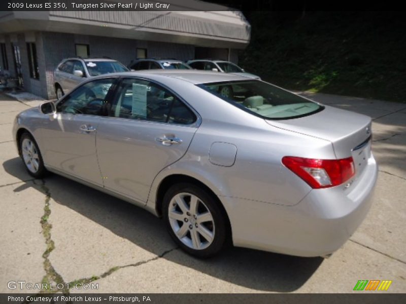 Tungsten Silver Pearl / Light Gray 2009 Lexus ES 350