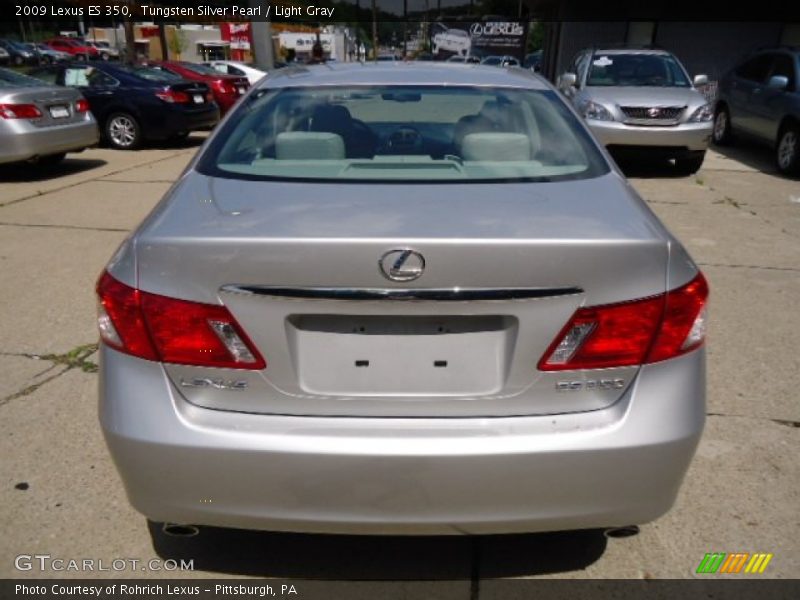 Tungsten Silver Pearl / Light Gray 2009 Lexus ES 350