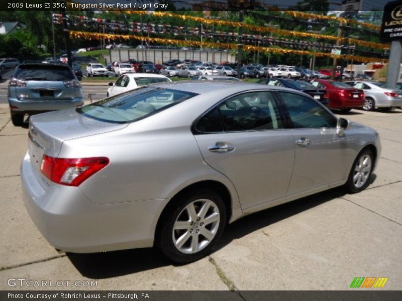 Tungsten Silver Pearl / Light Gray 2009 Lexus ES 350