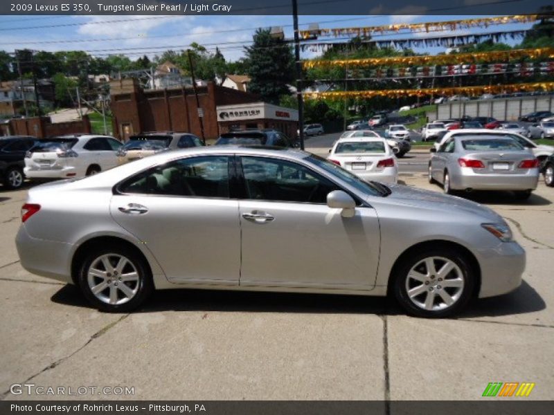 Tungsten Silver Pearl / Light Gray 2009 Lexus ES 350