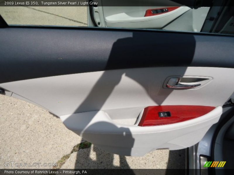 Tungsten Silver Pearl / Light Gray 2009 Lexus ES 350