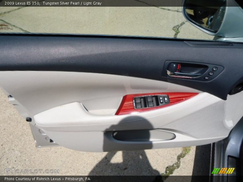 Tungsten Silver Pearl / Light Gray 2009 Lexus ES 350