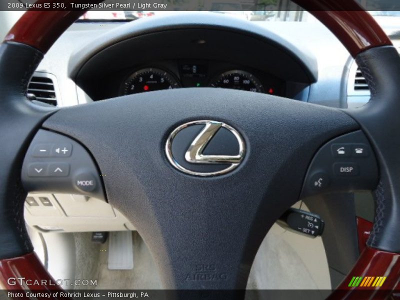 Tungsten Silver Pearl / Light Gray 2009 Lexus ES 350