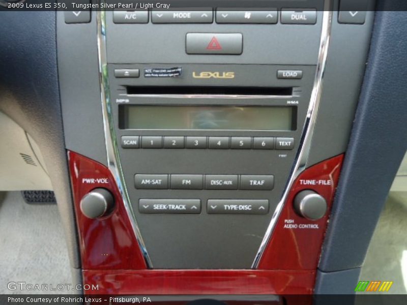 Tungsten Silver Pearl / Light Gray 2009 Lexus ES 350