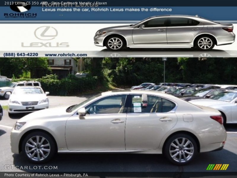 Satin Cashmere Metallic / Flaxen 2013 Lexus GS 350 AWD