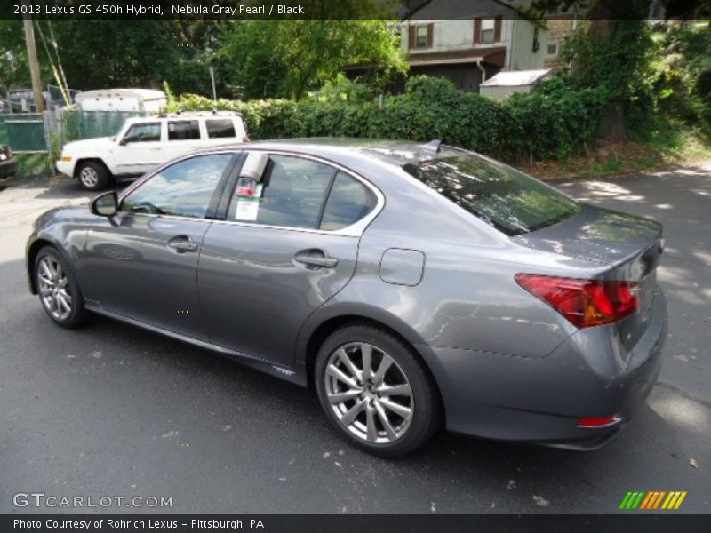 Nebula Gray Pearl / Black 2013 Lexus GS 450h Hybrid