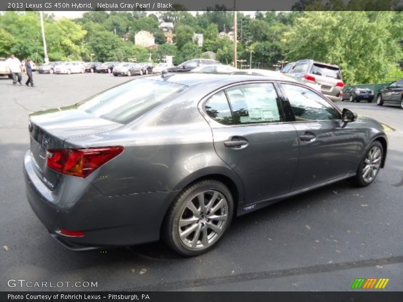 Nebula Gray Pearl / Black 2013 Lexus GS 450h Hybrid