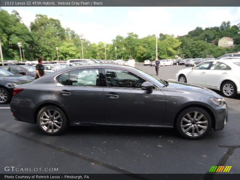 Nebula Gray Pearl / Black 2013 Lexus GS 450h Hybrid