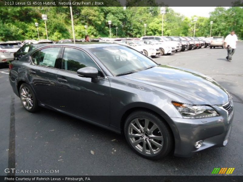 Nebula Gray Pearl / Black 2013 Lexus GS 450h Hybrid
