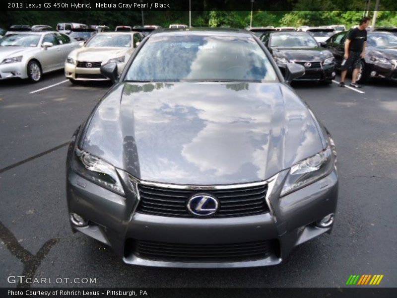 Nebula Gray Pearl / Black 2013 Lexus GS 450h Hybrid