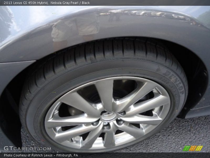 Nebula Gray Pearl / Black 2013 Lexus GS 450h Hybrid