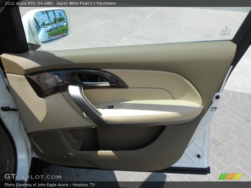 Aspen White Pearl II / Parchment 2012 Acura MDX SH-AWD